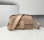 Top Quality Fake Fendi Medium Baguette Bag In Beige - Image 5