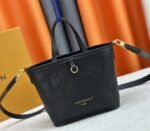 Louis Vuitton Neverfull Bandouliere Inside Out BB Tote In Monogram Canvas And Black Leather - Image 4