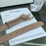 Chanel Red Patent Leather CC Logo Belt - Image 6