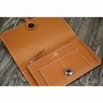 Brown best replica Hermes Dogon combine wallet - Image 6
