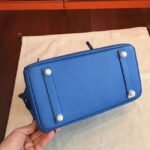 High-Grade Replica Hermes Birkin 25cm in Blue - Image 7