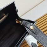 Prada Monochrome Medium Bag Knockoff in Black - Image 5