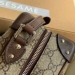 GG shoulder bag with leather details - Image 9