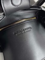 Fake Bottega Veneta Cassette Mini Tote Bag Black - Image 3