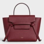 Celine Belt Nano Bag Fake in Bordeaux