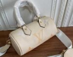 Louis Vuitton Bicolor Monogram Empreinte Papillon BB Bag In Cream And Saffron - Image 2