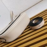 Prada Arque Shoulder Bag with Flap Replica in Beige - Image 3