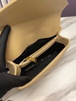 Fake Saint Laurent College Medium Chain Bag Beige - Image 9