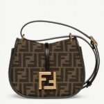 Top Quality Fake Fendi C’mon Small Bag in FF Jacquard Fabric