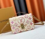 Louis Vuitton LV By The Pool Monogram Tiles Canvas Metis Handbag In Coral