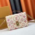Louis Vuitton LV By The Pool Monogram Tiles Canvas Metis Handbag In Coral
