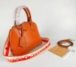 Louis Vuitton Epi Leather Alma BB Handbag In Orange With Jacquard Strap - Image 7