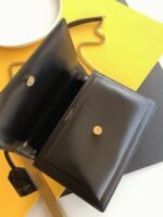 Knockoff Saint Laurent Sunset Medium Chain Bag Black Calfskin - Image 10
