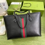 OPHIDIA Medium Tote bag in Black leather - Image 2