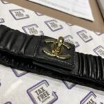 Lambskin Ruched CC Belt - Image 2