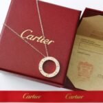Cartier Love Rose Gold Diamonds Necklace - Image 7