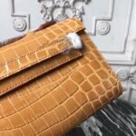 Camarel Crocodile Fake Hermes Kelly Cut Clutch Rich Color Handbag - Image 2