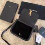 SOLFERINO MEDIUM SOFT SATCHEL IN SUEDE AND SMOOTH LEATHER - Image 6