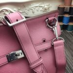 Pink fake luxury Hermes Jypsiere 31cm handbag - Image 3