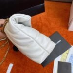 Replica Saint Laurent Puffer Toy Bag White Quilted Lambskin - Image 6