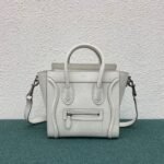 Celine Nano Luggage Tote Bag Replica in White - Image 7