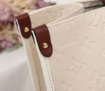 Louis Vuitton Monogram Empreinte Onthego GM Tote In Cream - Image 8