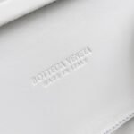 Fake Bottega Veneta Knot Minaudiere Clutch White Foulard - Image 9