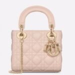 Dior Lady Dior Mini Bag Fake in Pink