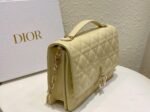 Dior Miss Dior Top Handle Bag Knockoff in Pastel Yellow Cannage Lambskin - Image 8