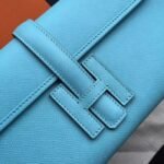 Celeste Epsom Fake Hermes Jige Elan 29 Sleek Clutch Bag - Image 4