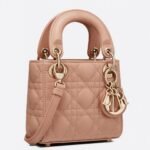 Dior Lady Dior Micro Bag Faux in Poudre Cannage Lambskin