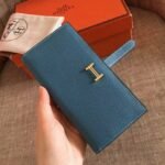 Blue Jean Clemence Knockoff Hermes Bearn Wallet - Image 5