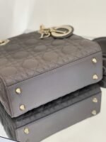 Dior Small Lady Dior My ABCDior Bag Fake in Steel Grey - Image 8