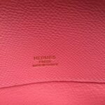 Rose Lipstick Epsom Imitation Hermes Kelly Cut Clutch Stylish Bag - Image 8