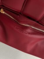 Top Quality Faux Bottega Veneta Padded Cassette Bag In Dark Red - Image 2