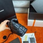 Replica Saint Laurent Puffer Small Chain Bag Noir Lambskin - Image 3