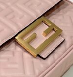 Top Quality Faux Fendi Baguette Chain Midi Bag In Powder - Image 4