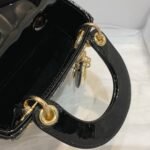 Dior Lady Dior Micro Bag Replica in Black Patent Cannage Calfskin - Image 5