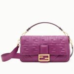 Top Quality Replica Fendi Large Baguette Bag In Purple FF