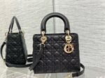 Dior Small Lady Dior Bag Replica in Black - Image 2