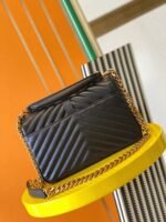 Replica Saint Laurent College Medium Chain Bag Noir - Image 3
