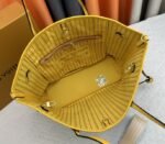 Louis Vuitton Neverfull Bandouliere Inside Out MM Tote In Monogram Canvas And Yellow Textile And Leather - Image 7