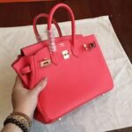 Rose Red Hermes Birkin 25cm AAA Imitation - Image 3