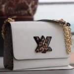 Louis Vuitton Epi Leather Jungle Edition Twist MM Bag In Optic White