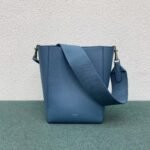 Top Quality Knockoff Celine Sangle Small Bucket Bag In Slate Blue Calfskin - Image 3