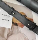Top Quality Faux Bottega Veneta Cassette Bag In Black - Image 3