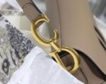 Dior Saddle Bag Fake in Warm Taupe Grained Calfskin - Image 4