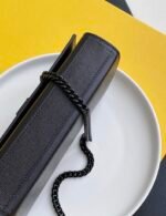 KATE SMALL CHAIN BAG IN GRAIN DE POUDRE EMBOSSED LEATHER - Image 8