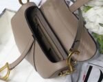 Dior Saddle Bag Fake in Warm Taupe Grained Calfskin - Image 2