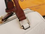Louis Vuitton Monogram Empreinte Speedy Bandouliere 25 Handbag In Cream - Image 7